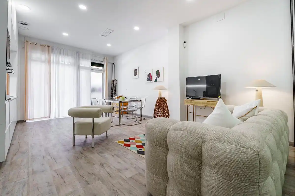 Sala d'estar de Loft en venda en Madrid amb Calefacció i Moblat