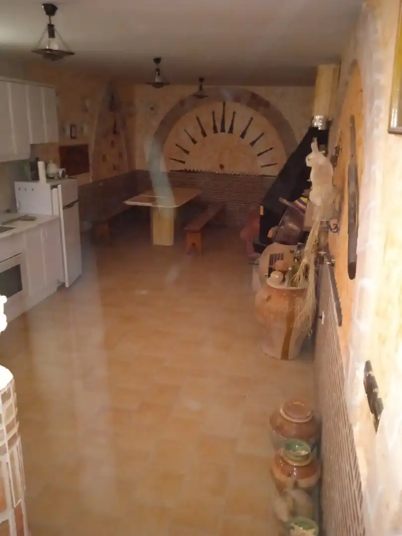 Cuina de Casa adosada en venda en Vinaceite amb Calefacció, Moblat i Forn