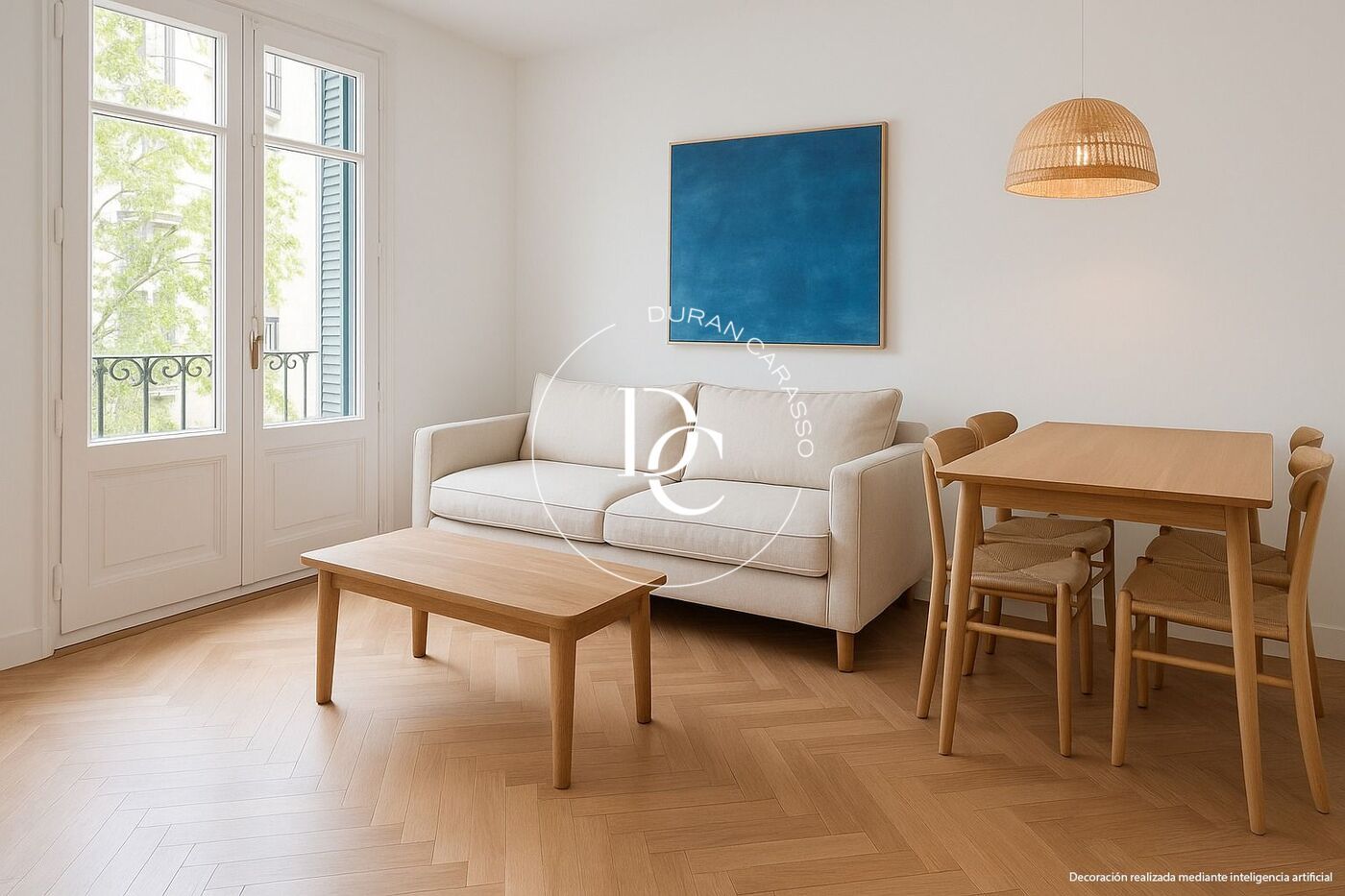 Living room of Flat for sale in  Barcelona Capital  with Air Conditioner and Balcony