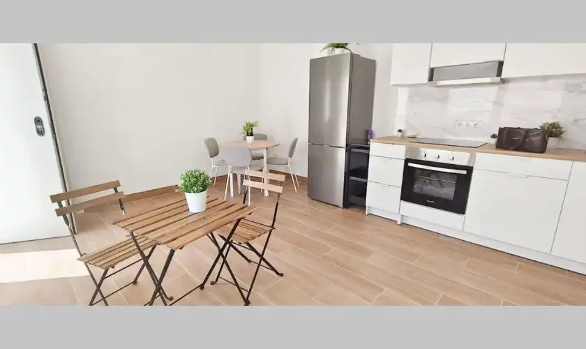 Küche von Wohnung zum Verkauf in Mojácar mit Klimaanlage, Heizung und Terrasse