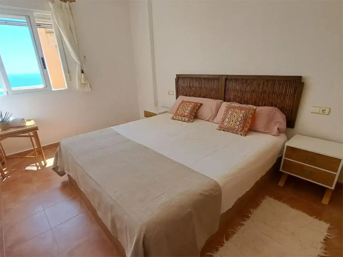 Schlafzimmer von Wohnung zur Miete in Mojácar mit Klimaanlage und Schwimmbad