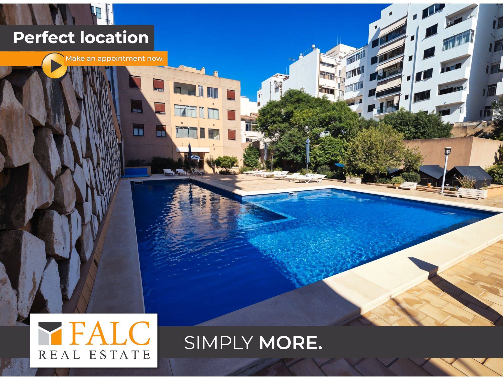 Piscina de Apartamento en venta en  Palma de Mallorca con Piscina comunitaria