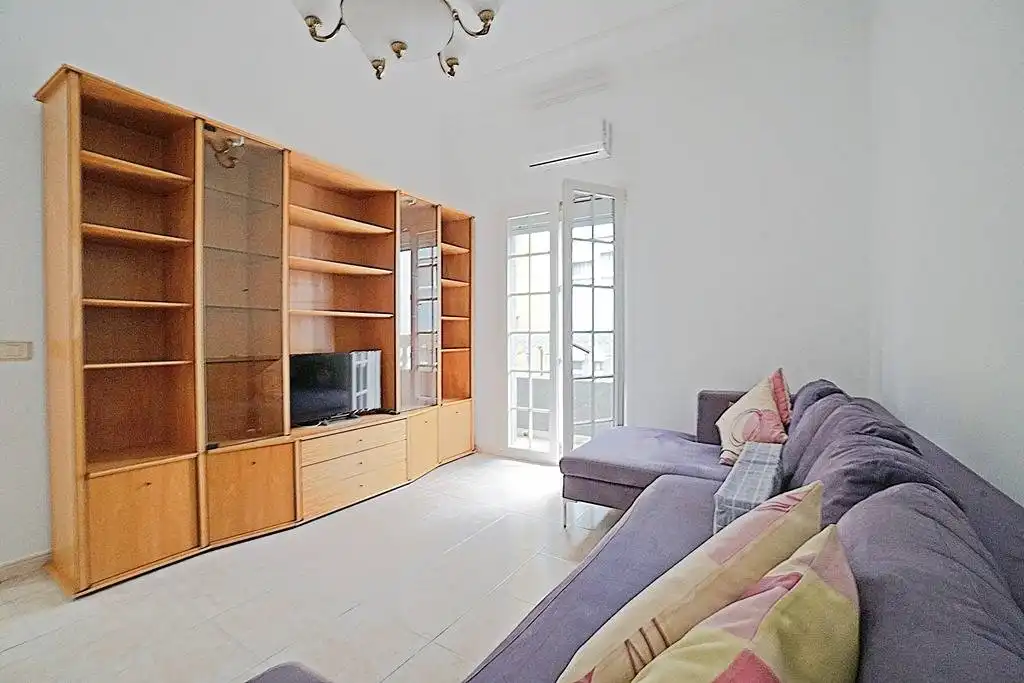 Sala de estar de Piso de alquiler en Las Palmas de Gran Canaria con Aire acondicionado, Amueblado y Balcón