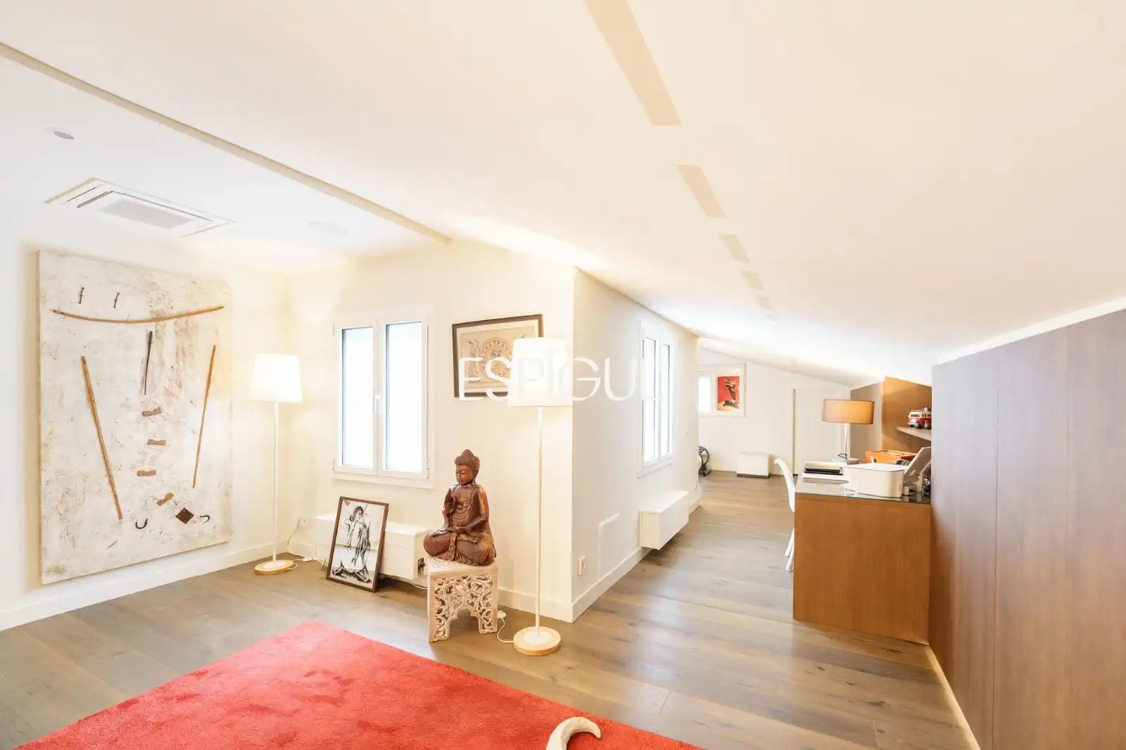 Living room of Attic for sale in Barcelona  with Air Conditioner, Heating and Parquet flooring