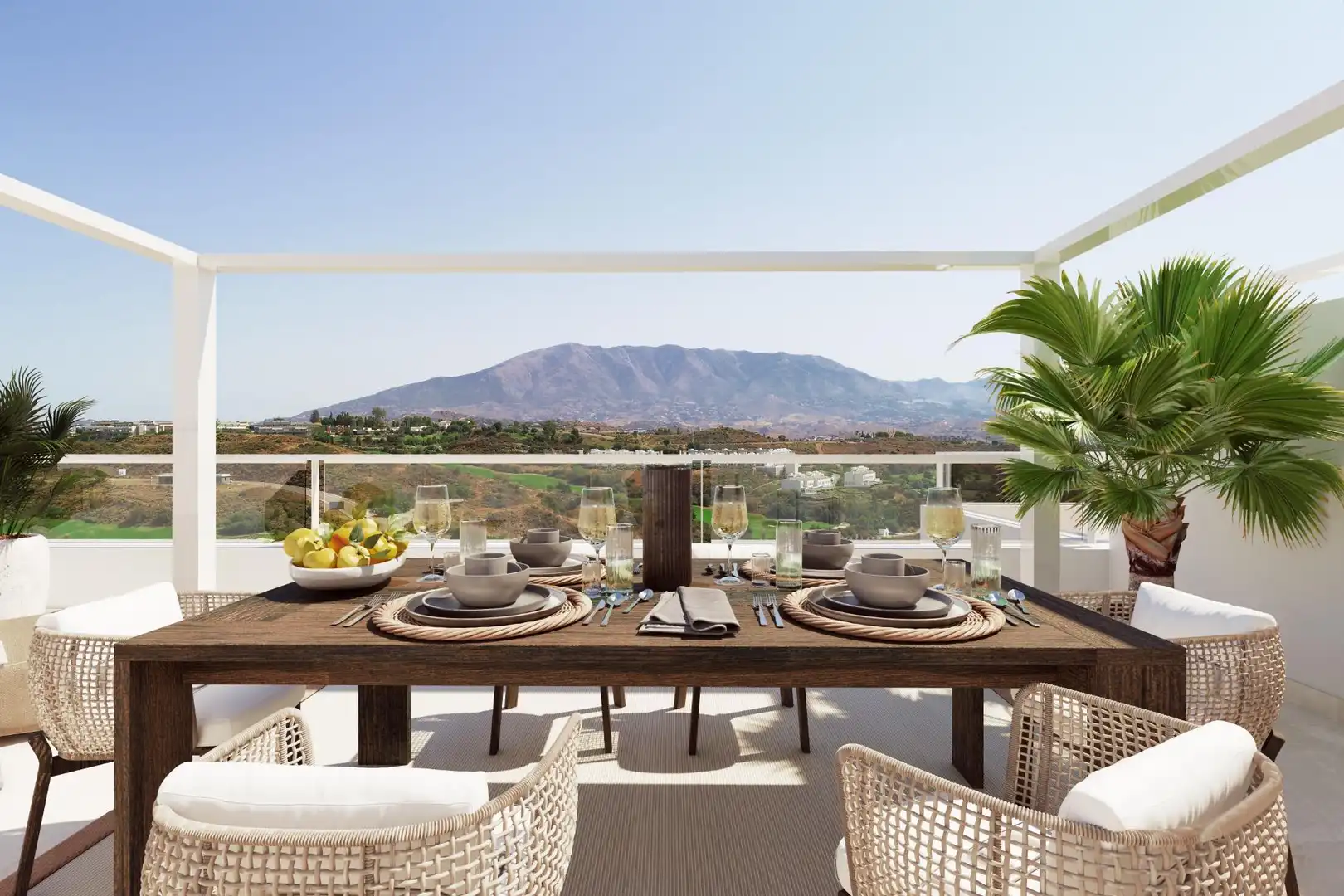 Terraza de Apartamento en venta en Mijas con Calefacción, Jardín privado y Terraza