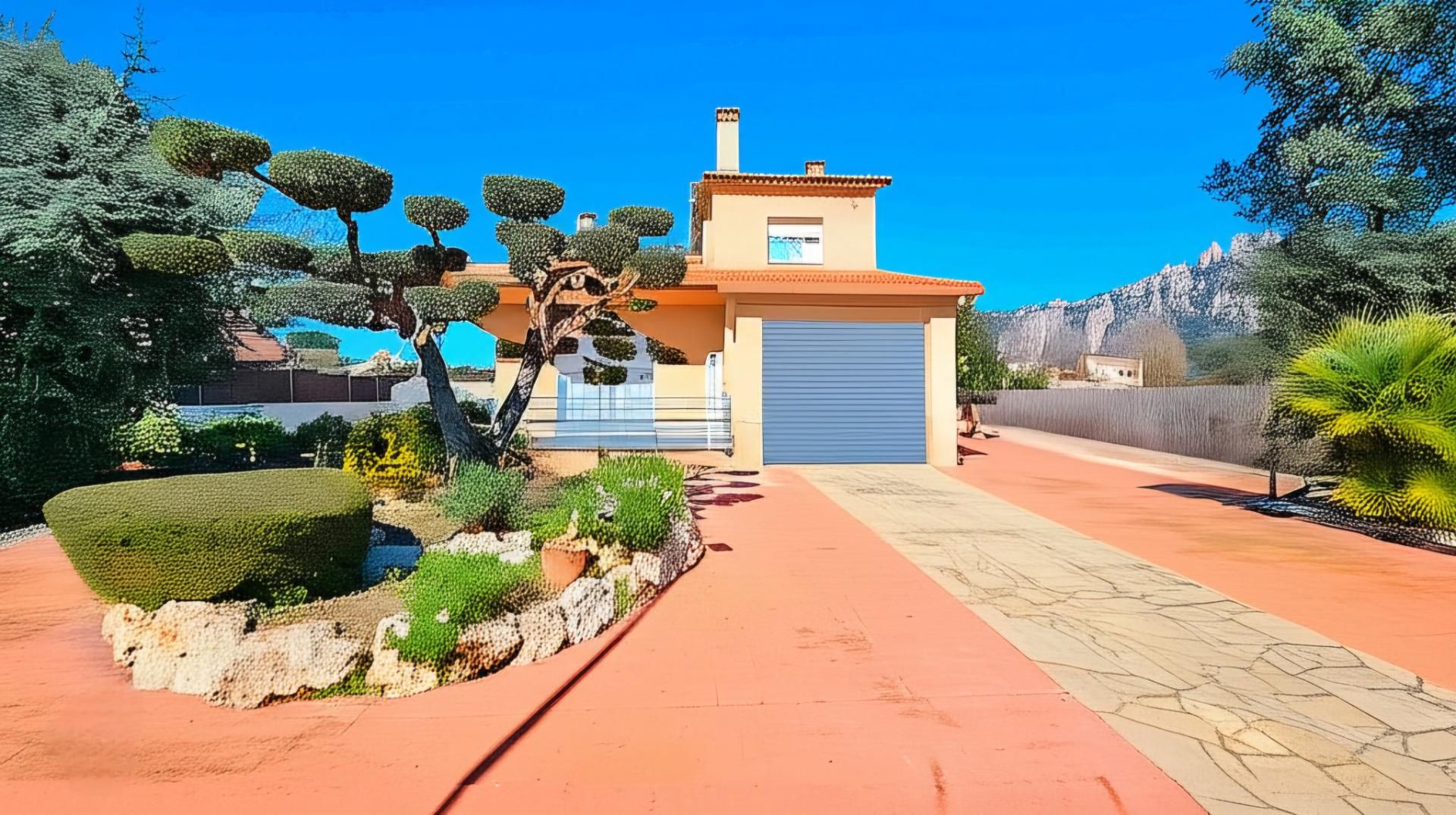 Vista exterior de Casa o xalet en venda en Collbató amb Aire condicionat, Calefacció i Jardí privat