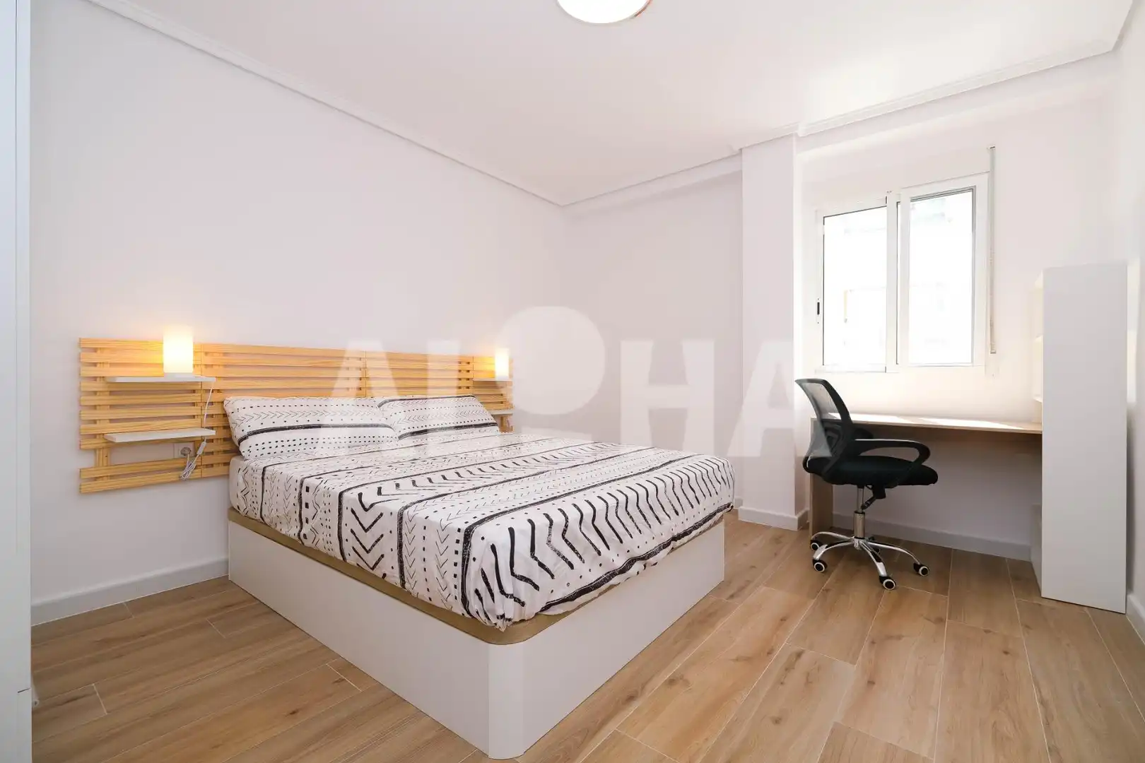 Schlafzimmer von Wohnungen zur Miete in Moncada mit Klimaanlage, Heizung und Möbliert