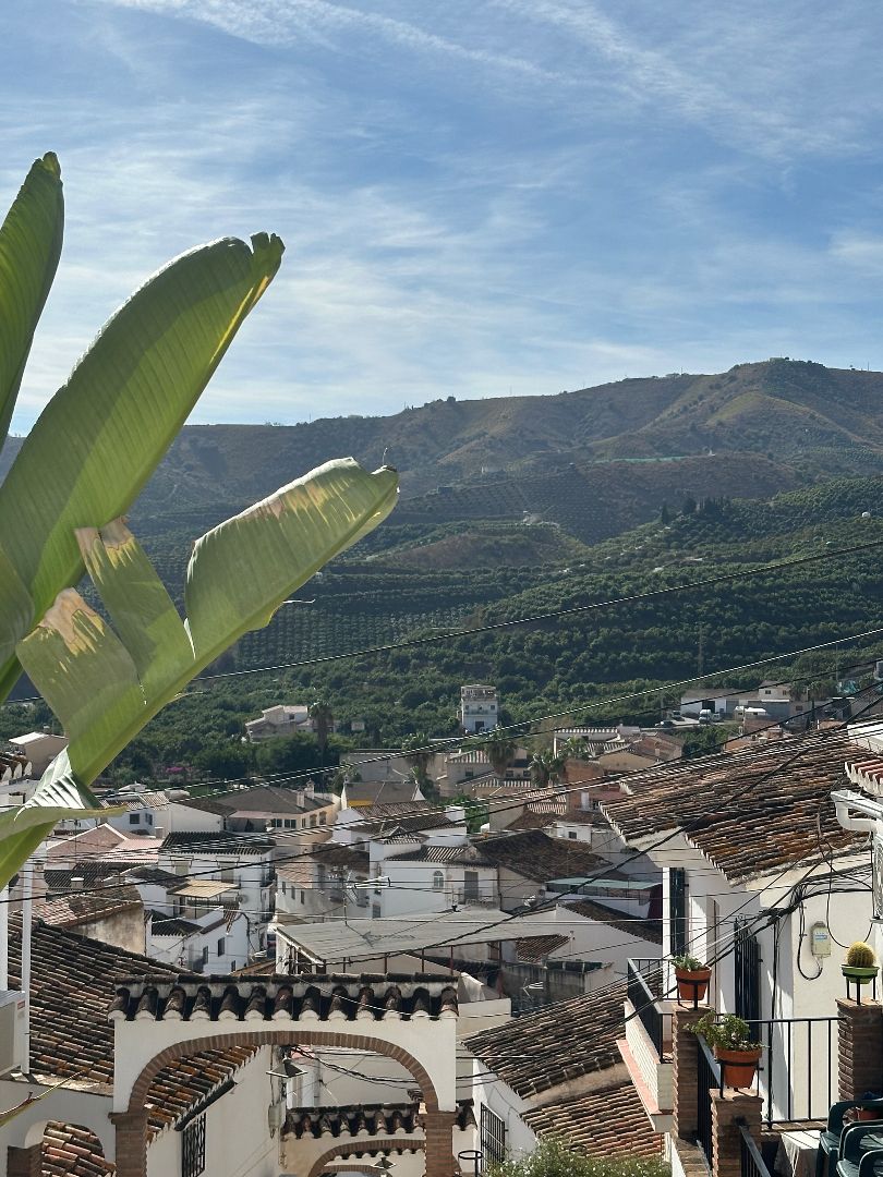 Vista exterior de Casa adosada en venda en Benamargosa amb Jardí privat, Moblat i Rentadora