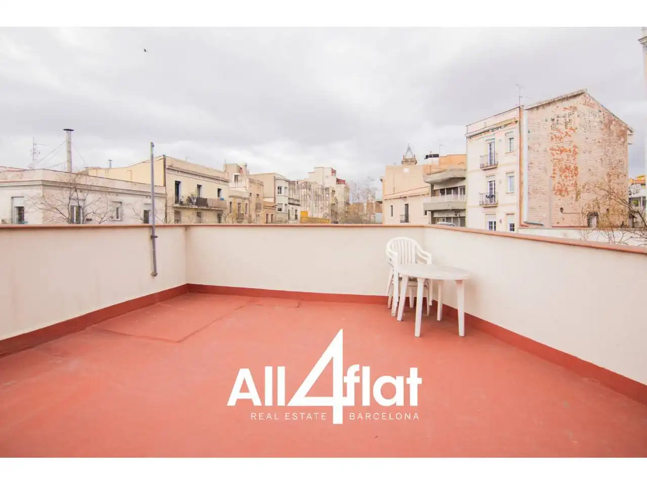 Exterior view of Flat for sale in Barcelona  with Air Conditioner, Parquet flooring and Terrace