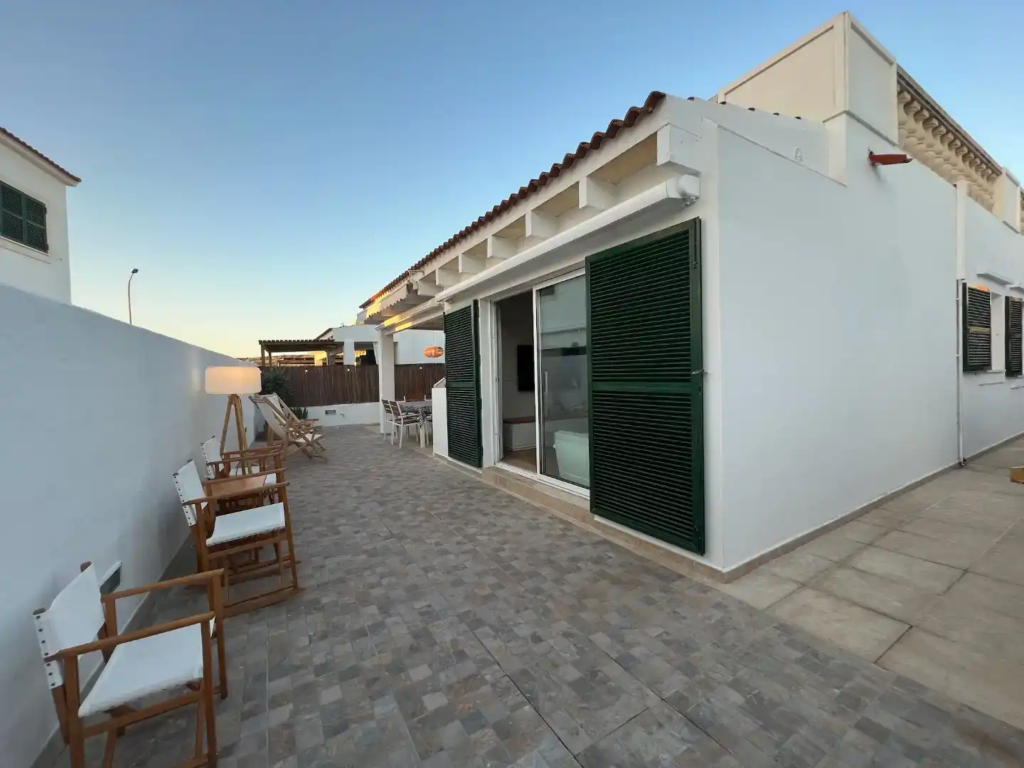 Terrasse von Haus oder Chalet zur Miete in Ciutadella de Menorca mit Klimaanlage, Privatgarten und Abstellraum