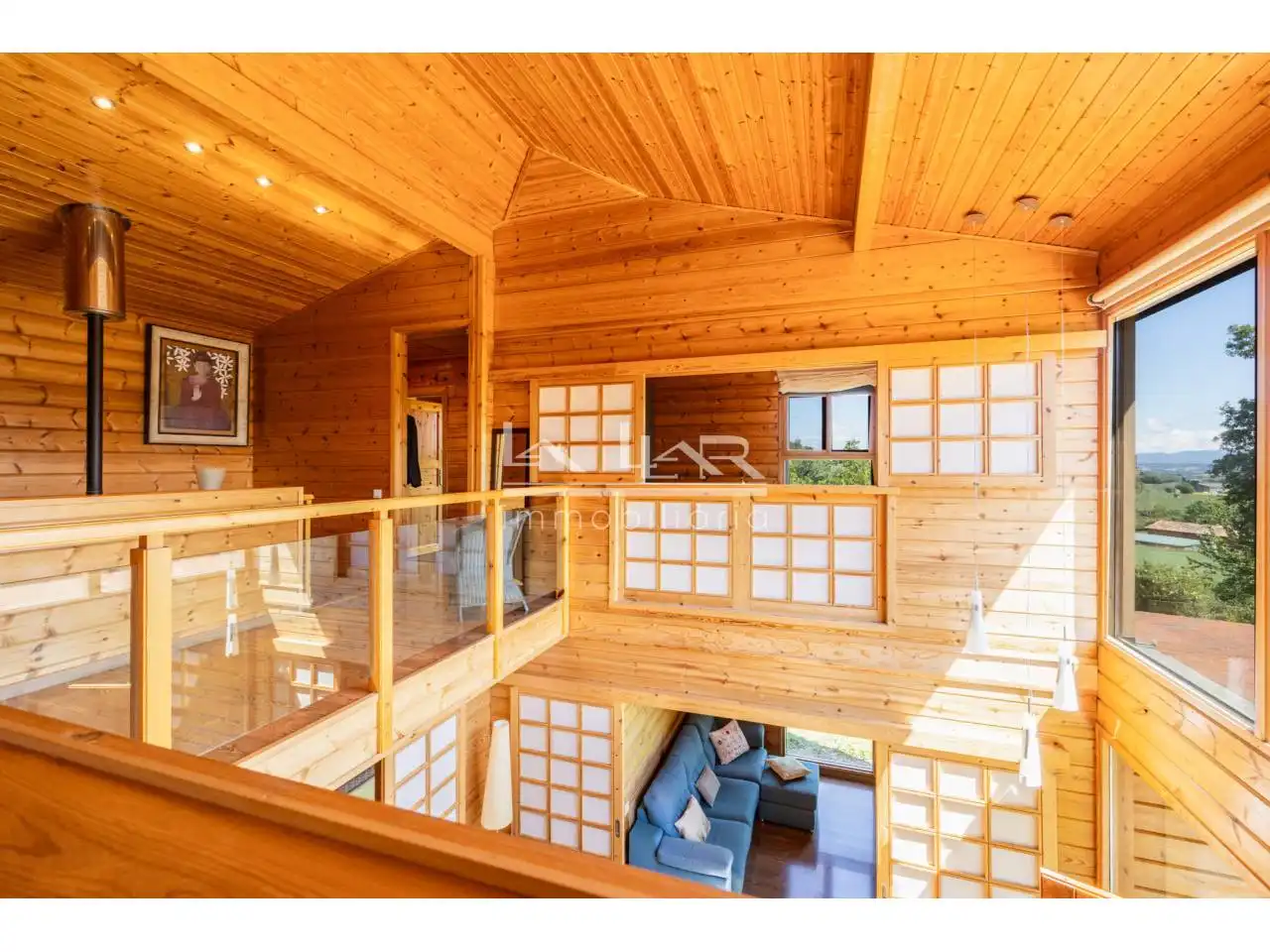 Sala d'estar de Casa o xalet en venda en Tona amb Jardí privat i Parquet