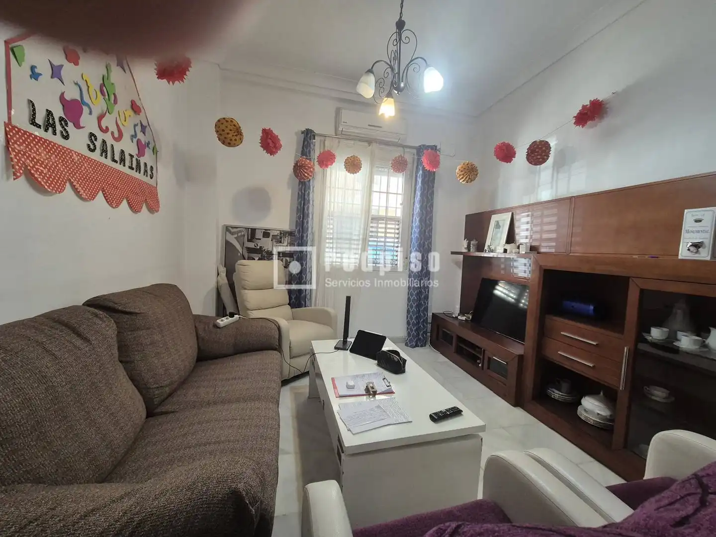 Sala de estar de Piso de alquiler en Sevilla con Aire acondicionado, Terraza y Amueblado