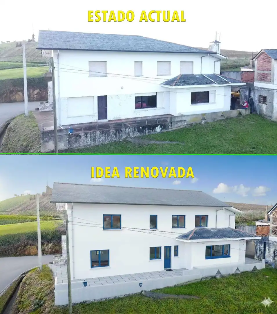 Vista exterior de Casa o xalet en venda en Navia amb Calefacció