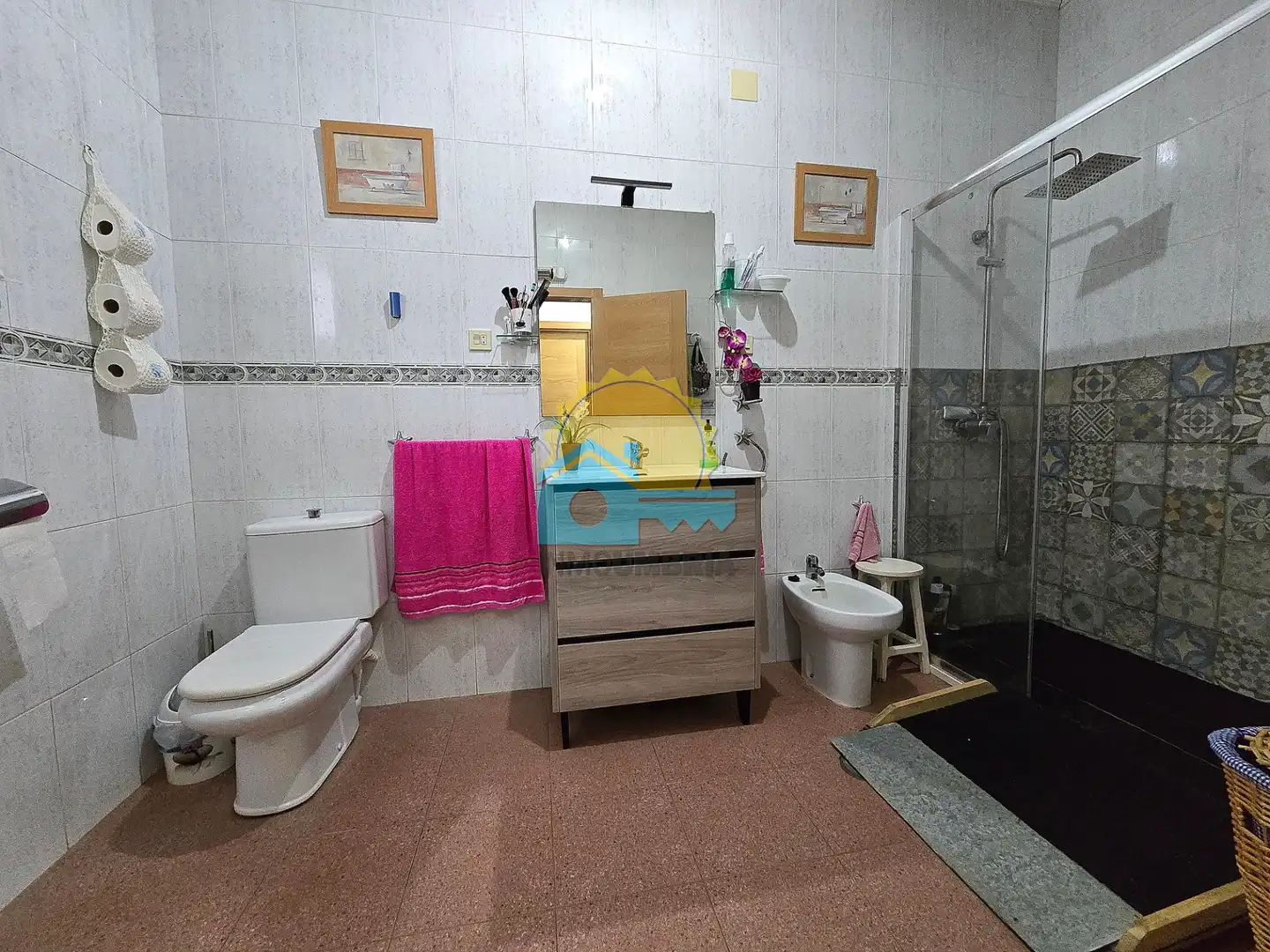 Baño de Casa o chalet en venta en Gibraleón con Aire acondicionado, Jardín privado y Terraza