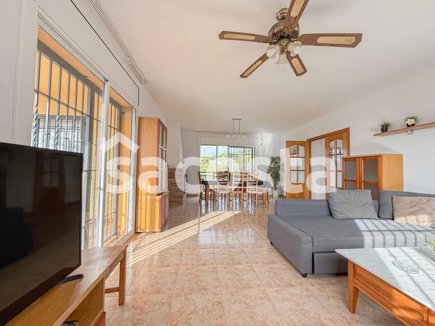 Sala de estar de Casa o chalet en venta en Lloret de Mar con Aire acondicionado, Calefacción y Jardín privado