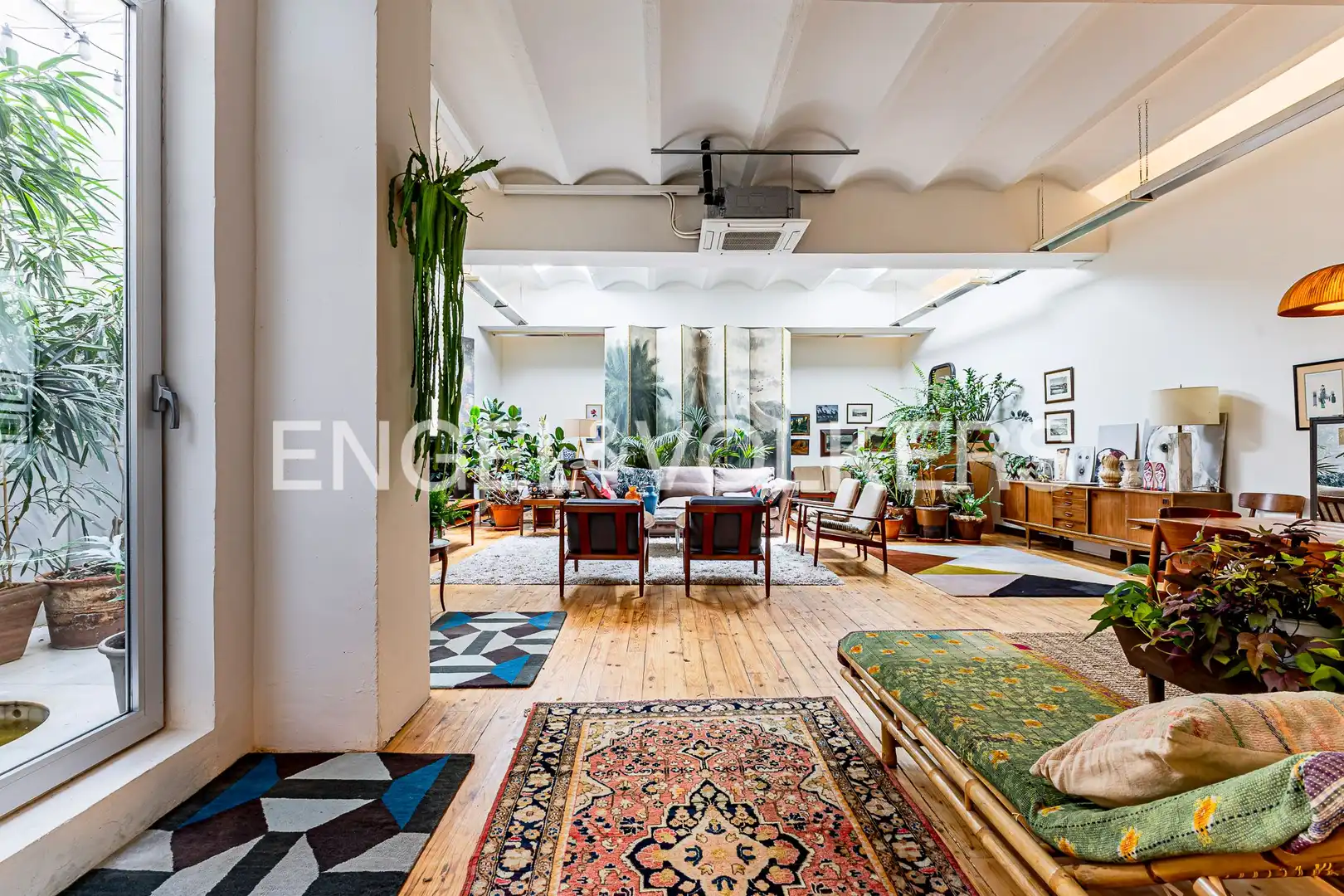 Sala d'estar de Loft en venda en El Prat de Llobregat amb Aire condicionat, Calefacció i Moblat