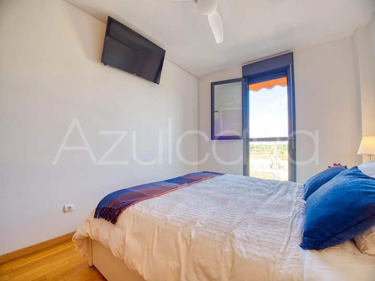 Schlafzimmer von Wohnung zum Verkauf in El Campello mit Klimaanlage, Privatgarten und Parkett