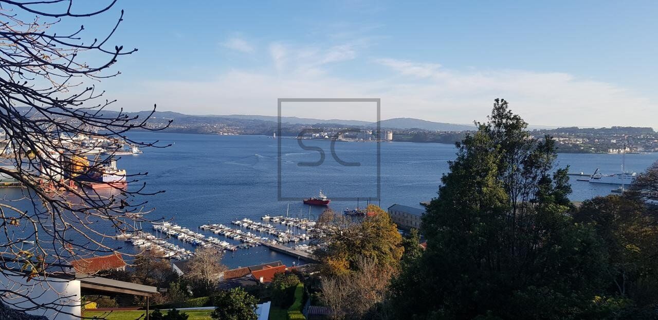 Exterior view of Single-family semi-detached for sale in Ferrol  with Private garden, Terrace and Storage room