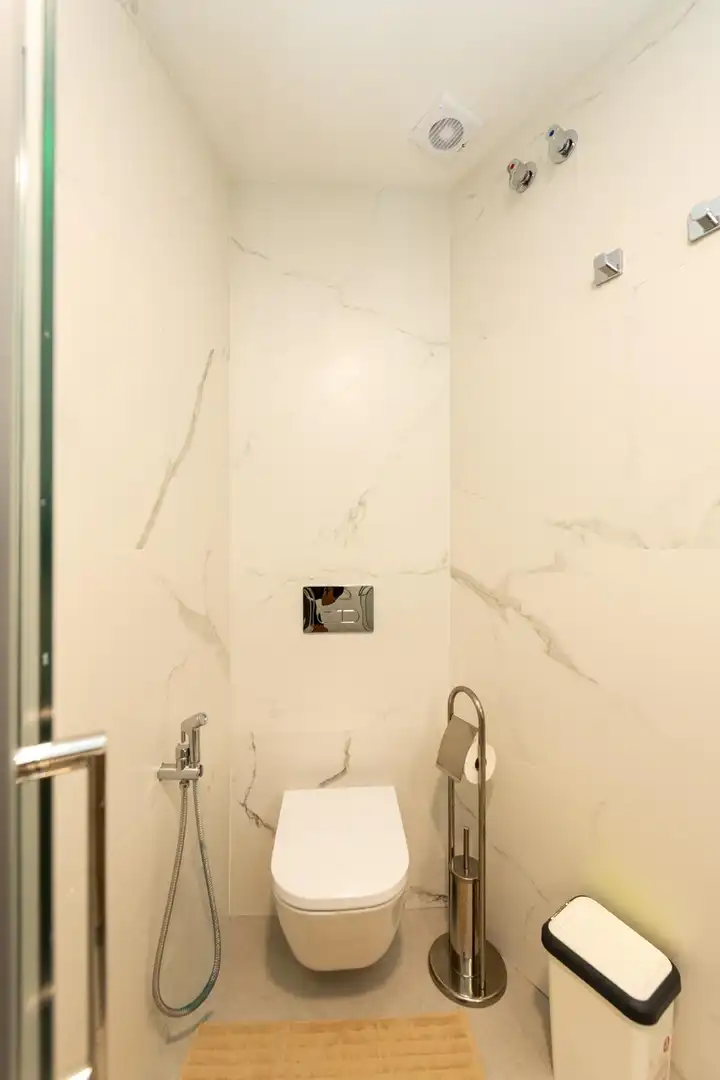 Badezimmer von Haus oder Chalet zur Miete in El Campello mit Klimaanlage, Privatgarten und Terrasse