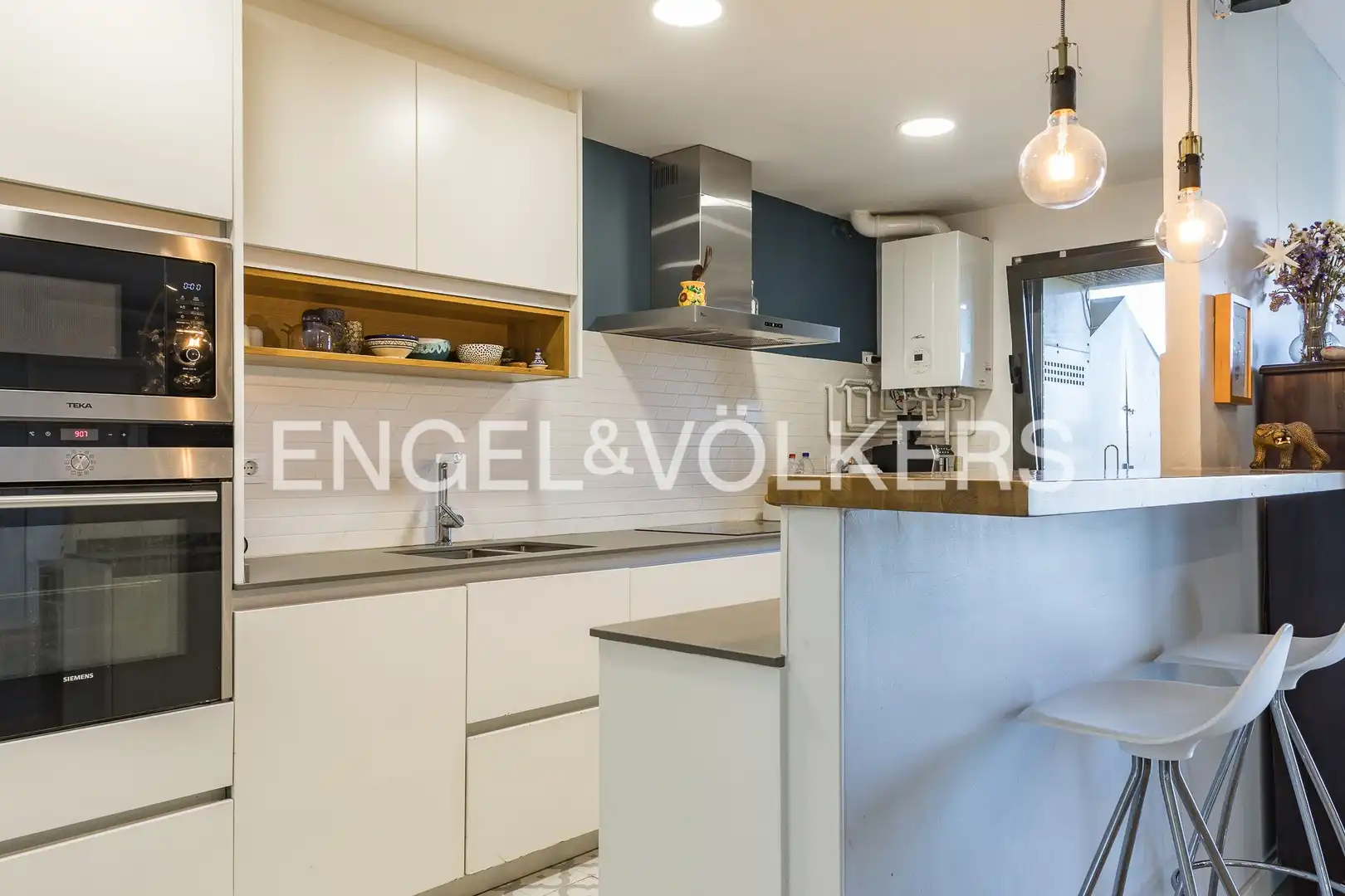 Cocina de Ático en venta en Sant Joan Despí con Aire acondicionado, Calefacción y Parquet