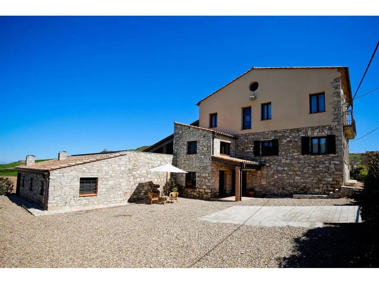 Vista exterior de Finca rústica en venta en Forès con Calefacción, Jardín privado y Terraza