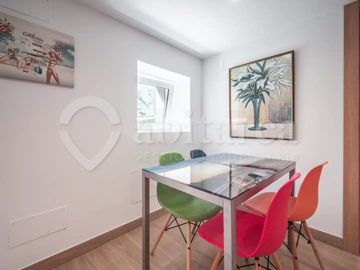 Comedor de Piso de alquiler en Santander con Jardín privado, Amueblado y Horno