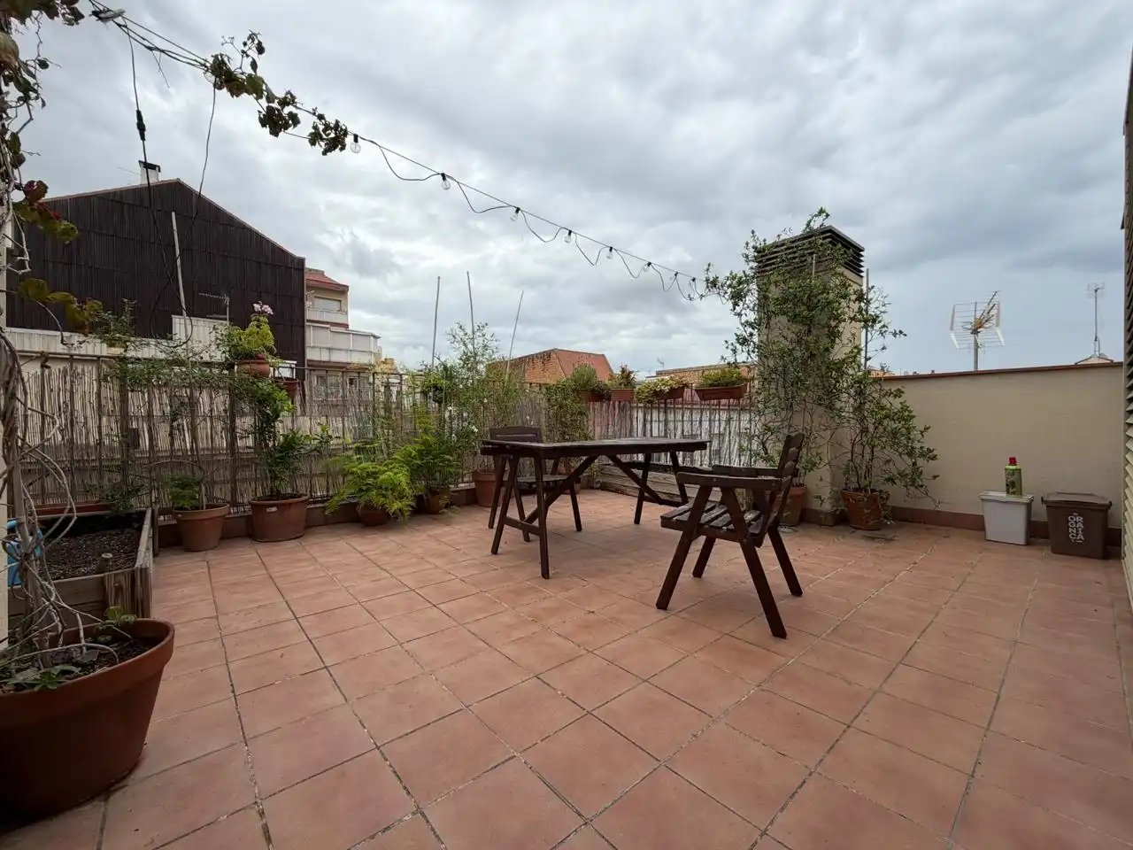 Terrace of Attic for rent in Barcelona  with Air Conditioner, Parquet flooring and Terrace