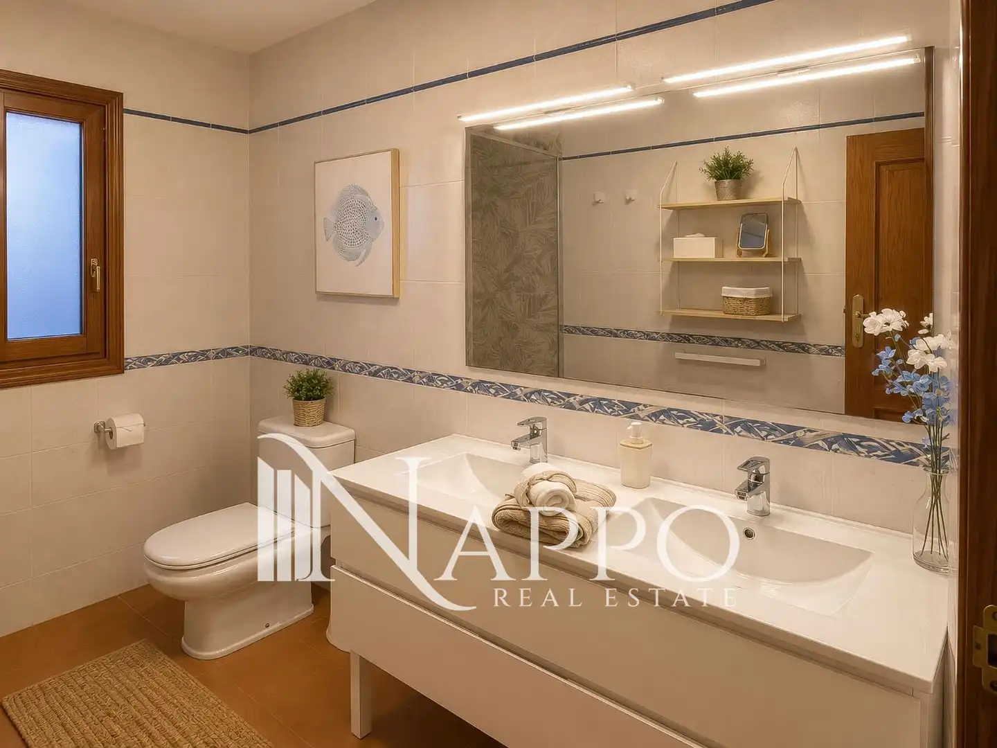 Baño de Casa adosada de alquiler en Santanyí con Aire acondicionado, Calefacción y Jardín privado