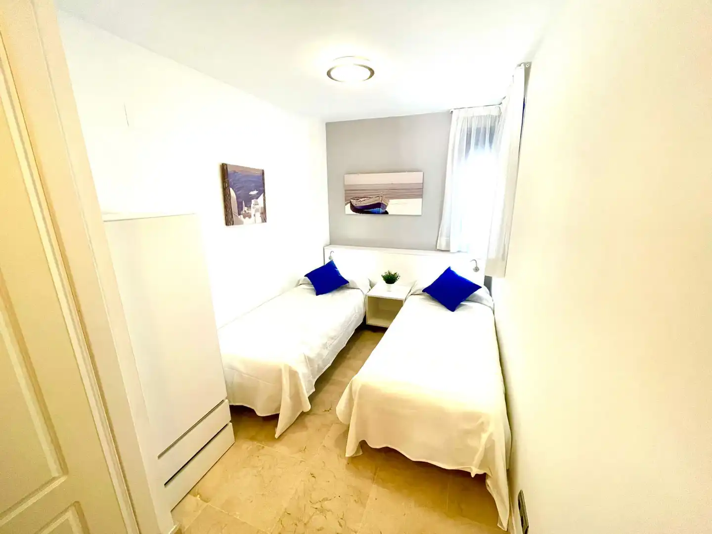 Bedroom of Apartments for rent in Benalmádena  with Air Conditioner, Terrace and Furnished