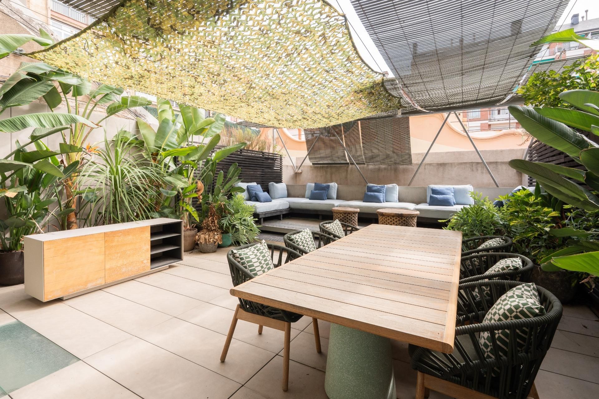 Terrace of Apartment to rent in  Barcelona Capital  with Air Conditioner, Terrace and Alarm