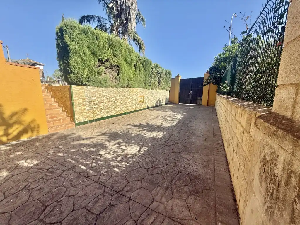Vista exterior de Casa o chalet en venta en Mairena del Alcor con Amueblado y Balcón