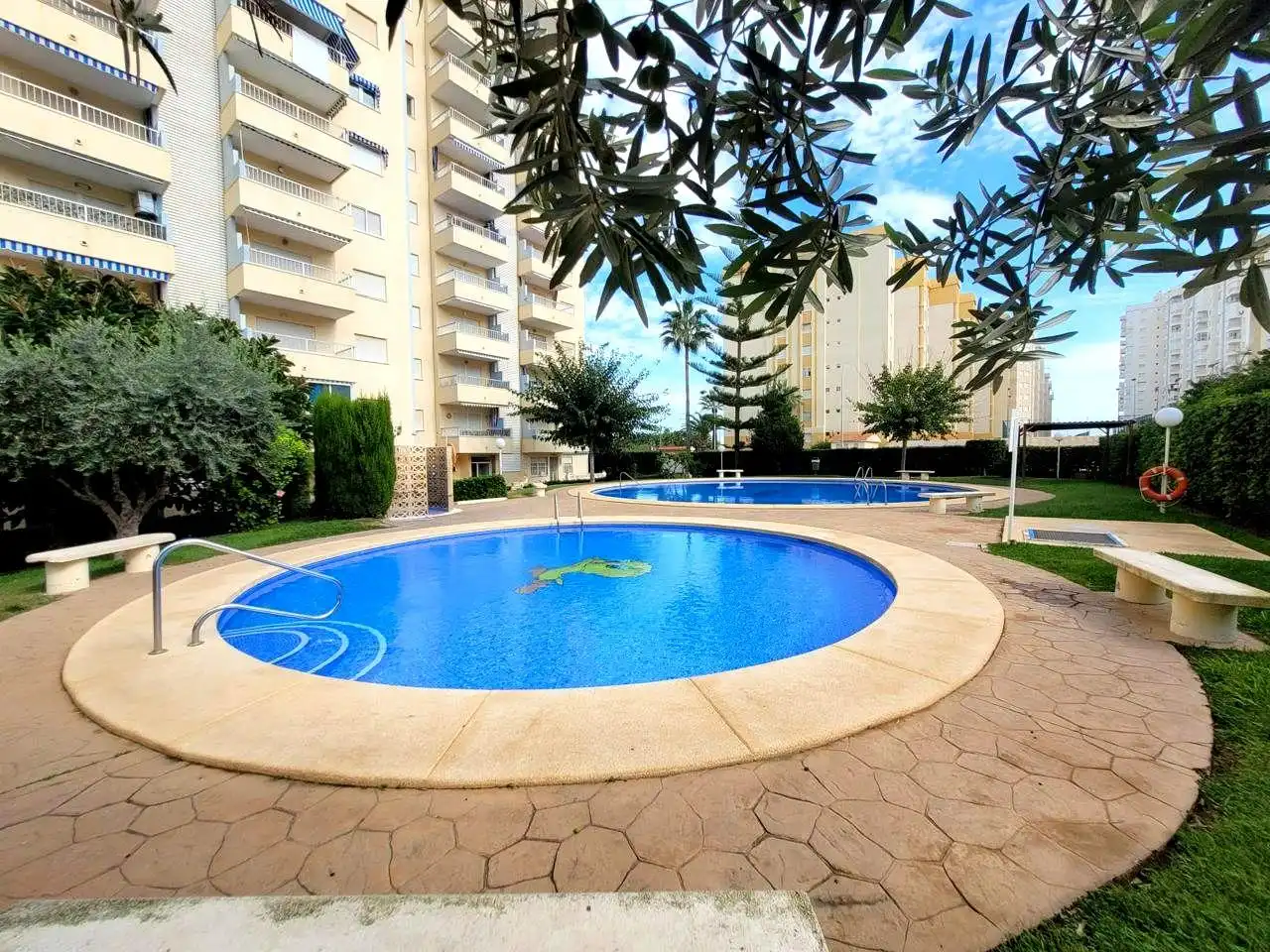 Piscina de Apartament de lloguer en Gandia amb Terrassa, Moblat i Piscina comunitària
