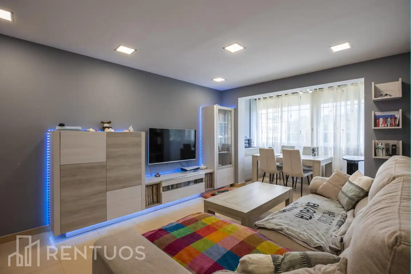 Sala de estar de Piso en venta en Madrid