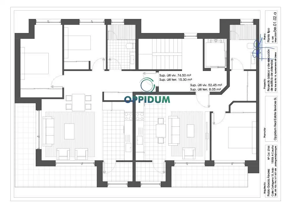 Residencial en venda en Oleiros