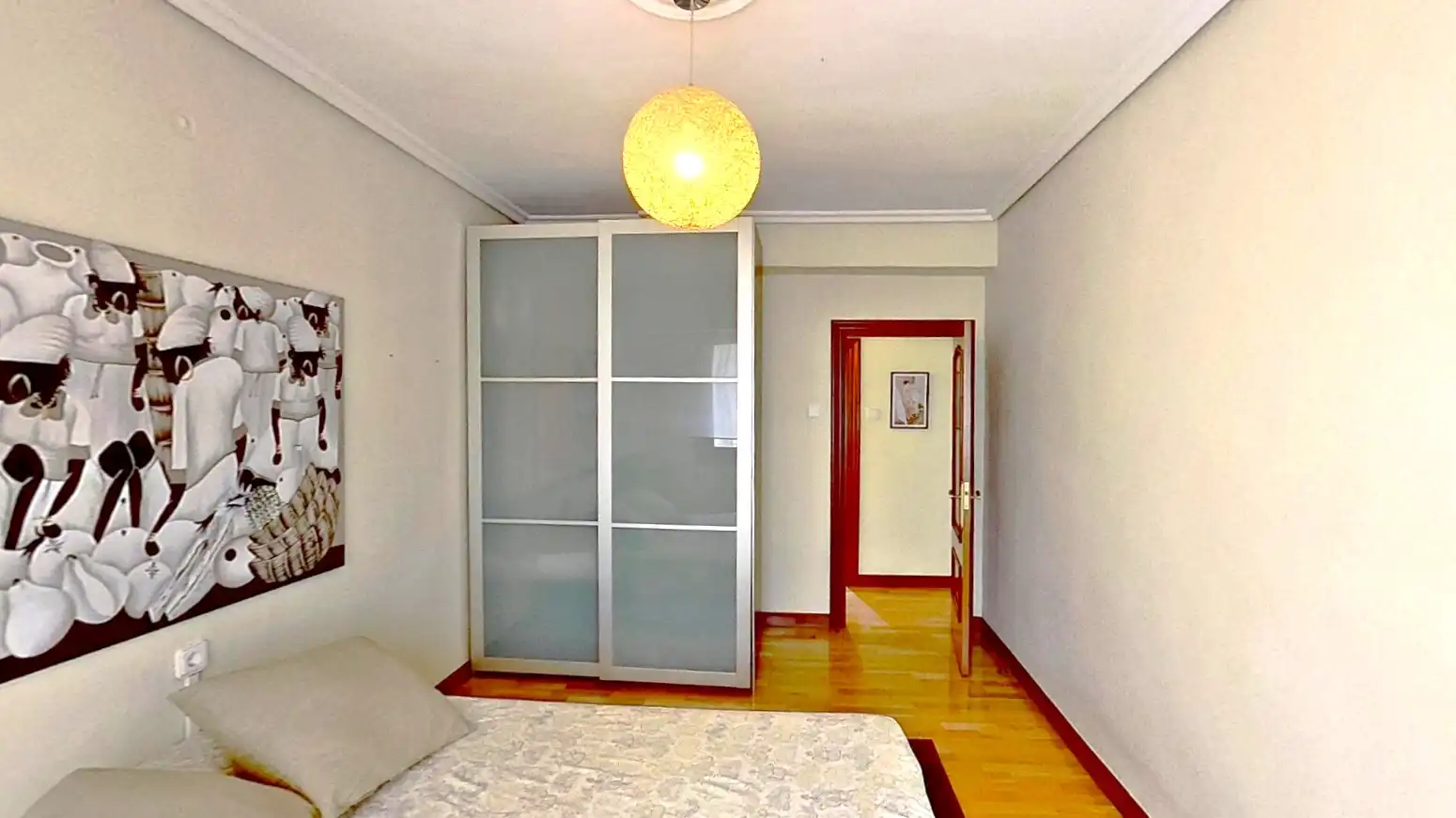 Bedroom of Flat for sale in Torrelavega   with Heating, Parquet flooring and Storage room