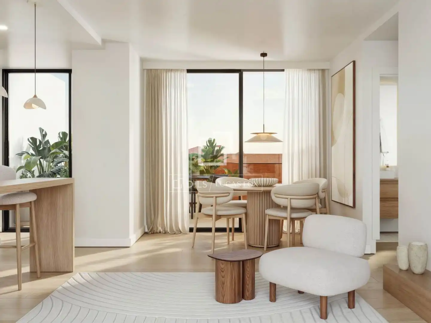 Living room of Flat for sale in Madrid  with Air Conditioner, Terrace and Storage room