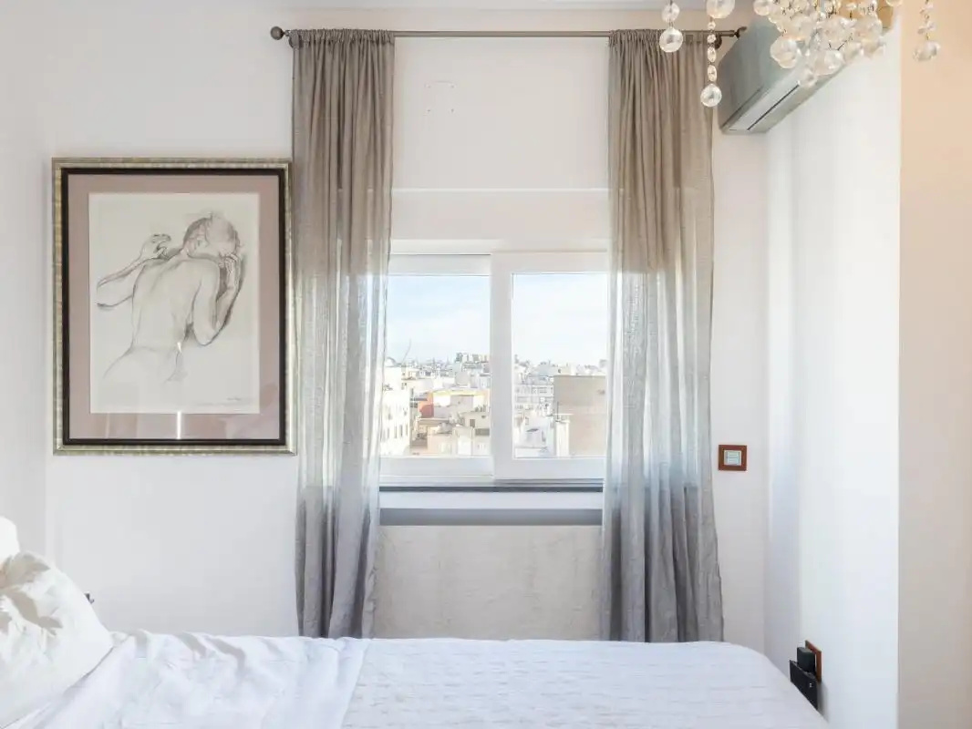 Schlafzimmer von Dachboden zum Verkauf in Valencia mit Klimaanlage, Heizung und Terrasse