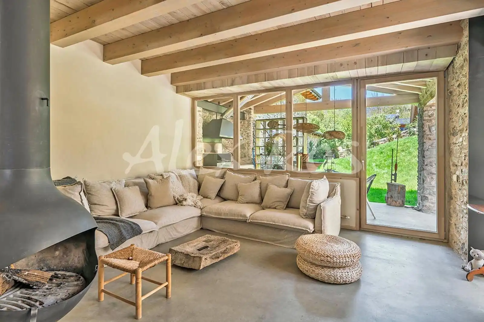 Sala de estar de Casa o chalet en venta en Ger con Calefacción y Jardín privado