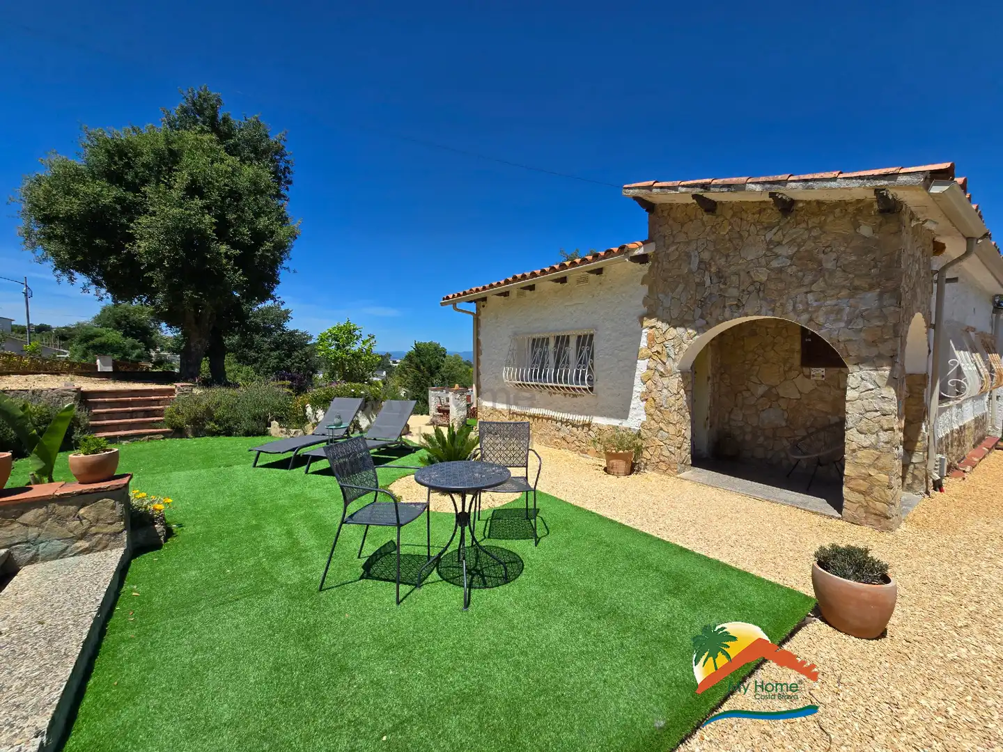 Terraza de Casa o chalet en venta en Lloret de Mar con Aire acondicionado, Calefacción y Jardín privado