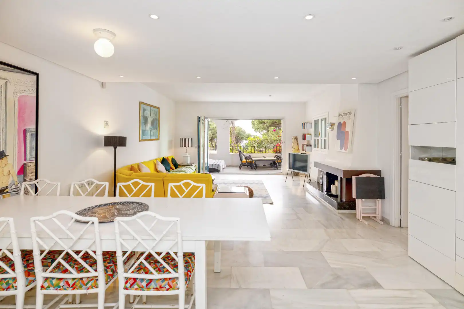 Sala de estar de Piso en venta en Marbella con Aire acondicionado, Calefacción y Terraza