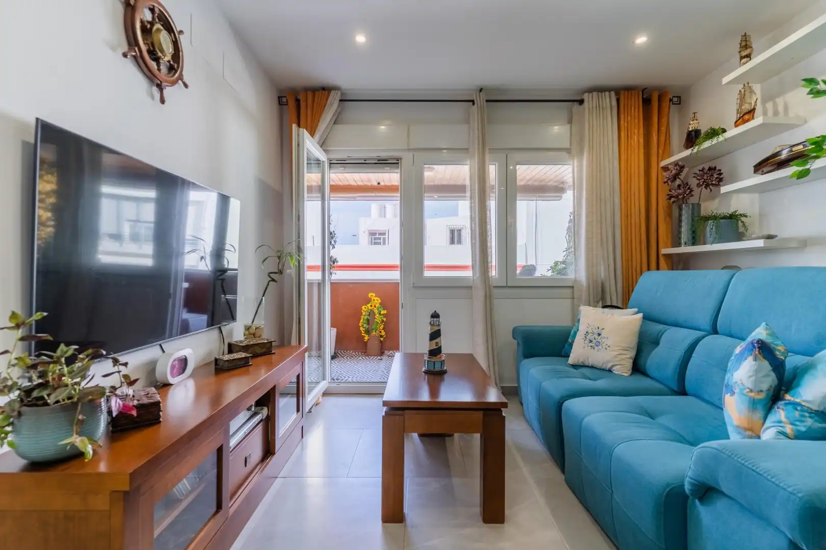 Wohnzimmer von Wohnung zum Verkauf in San Fernando mit Klimaanlage, Heizung und Terrasse