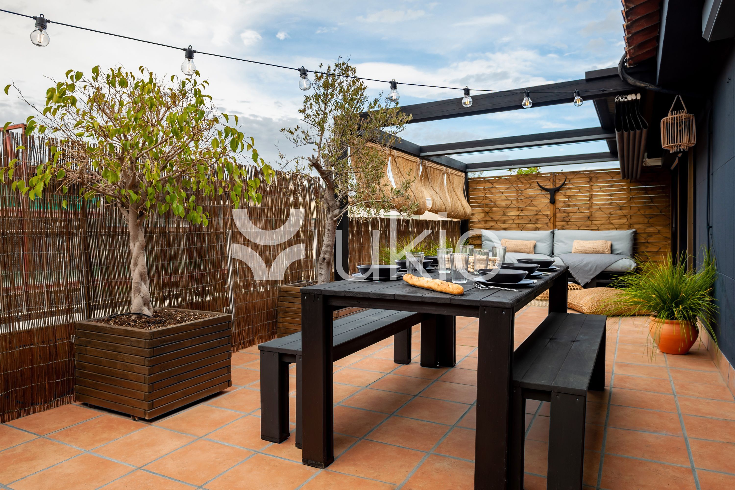 Terrace of Apartment to rent in  Barcelona Capital  with Air Conditioner, Heating and Terrace