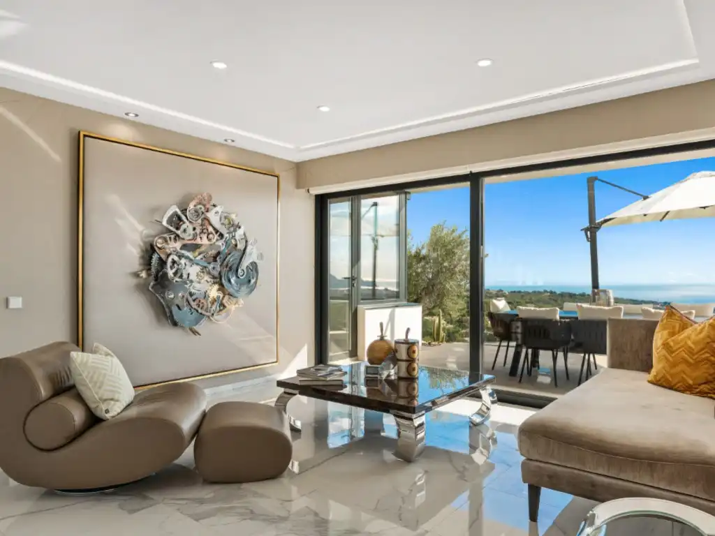 Sala de estar de Casa o chalet en venta en Altea con Aire acondicionado, Calefacción y Jardín privado