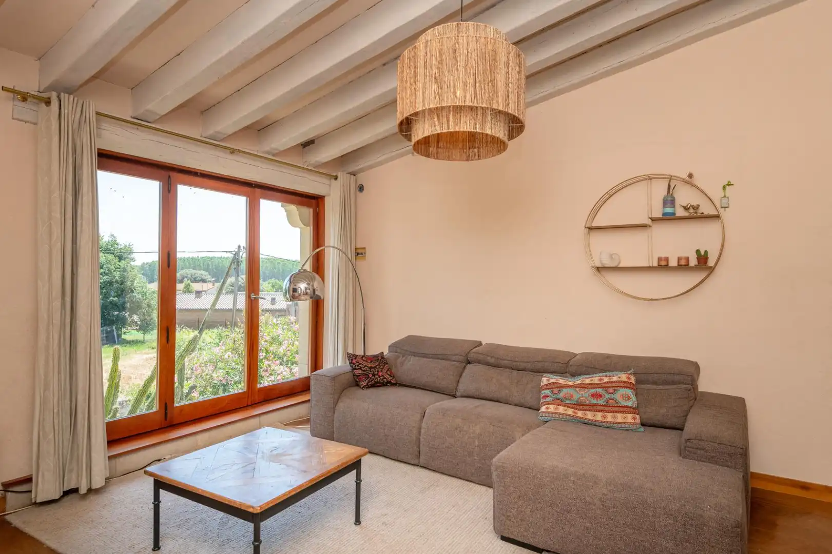 Sala d'estar de Finca rústica de lloguer en Cervià de Ter