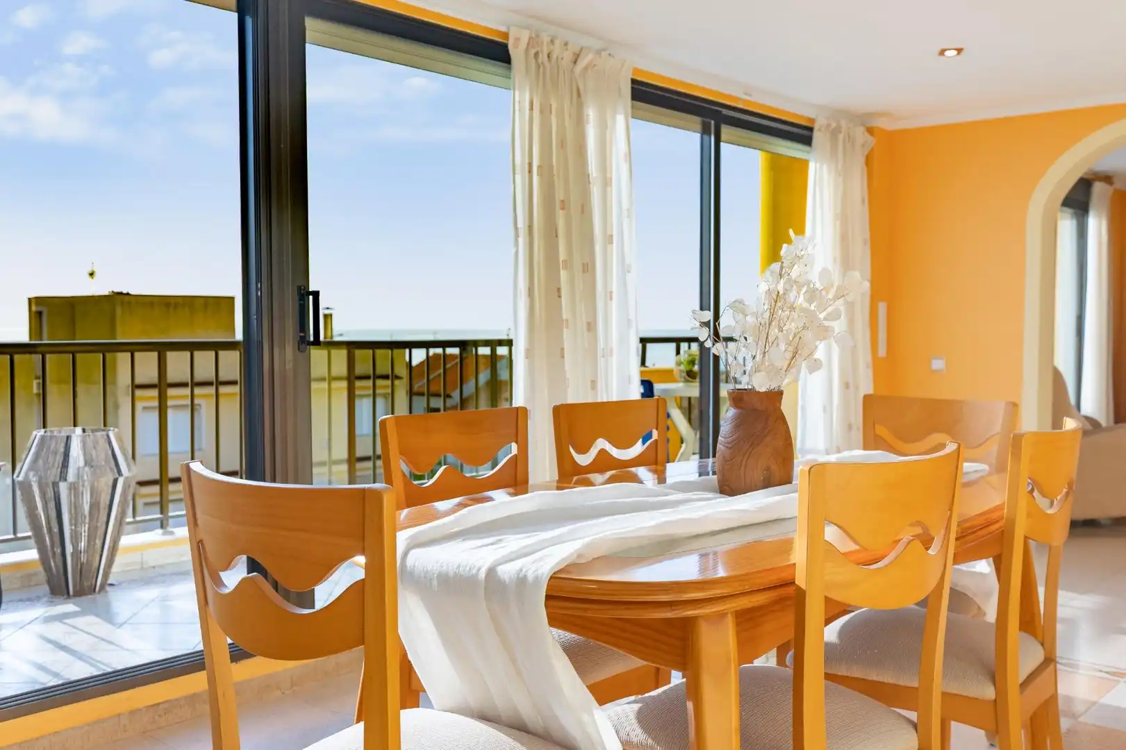 Comedor de Ático en venta en Tavernes de la Valldigna con Terraza, Trastero y Amueblado