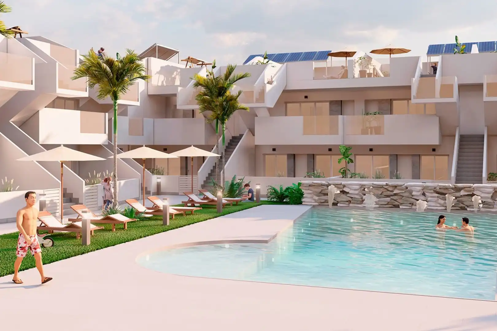 Piscina de Ático en venta en Torre-Pacheco con Aire acondicionado, Calefacción y Jardín privado
