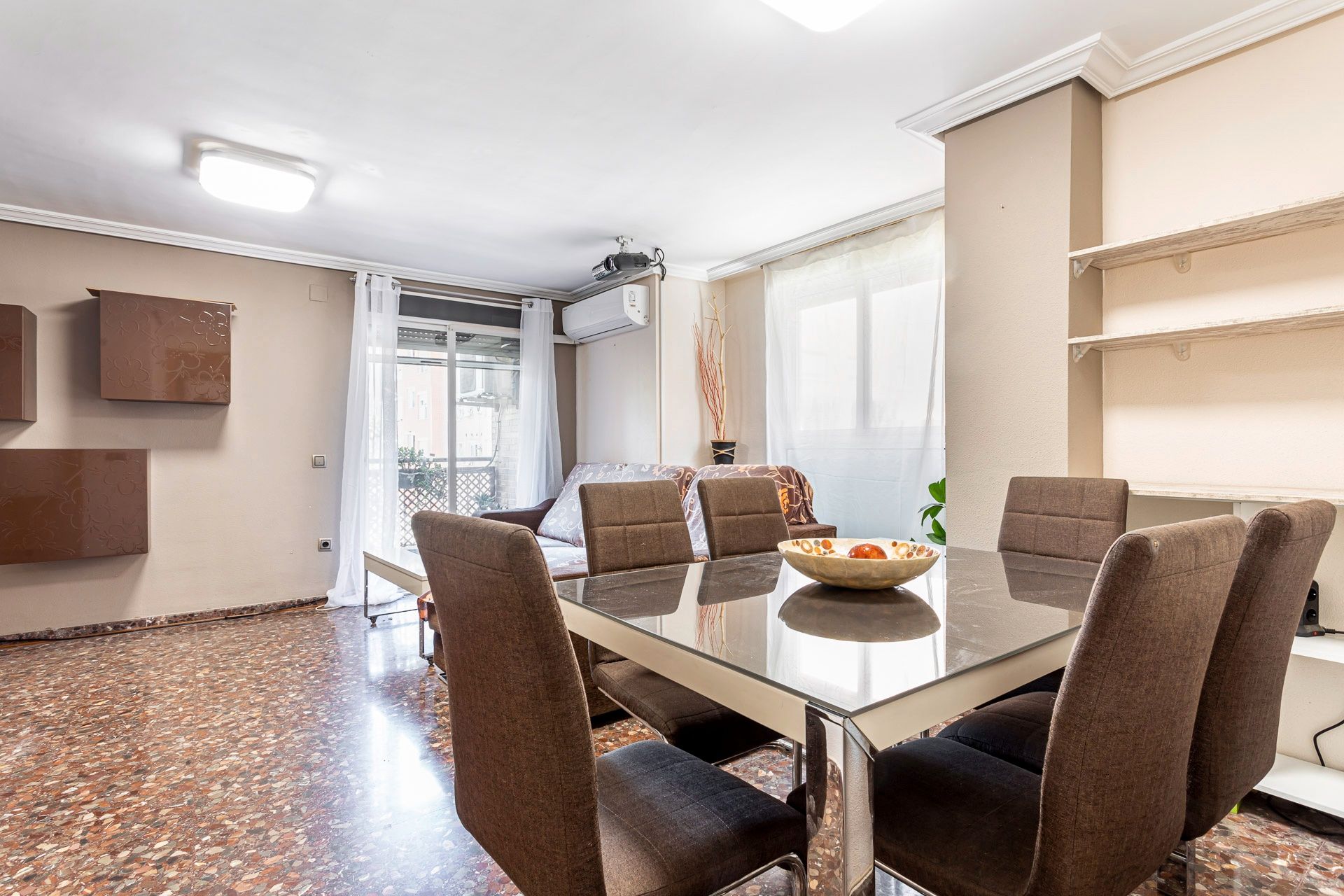 Dining room of Flat for sale in Benetússer  with Air Conditioner, Terrace and Balcony