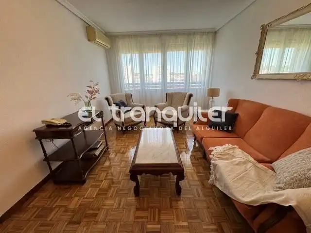 Sala d'estar de Pis de lloguer en Madrid amb Aire condicionat, Parquet i Moblat