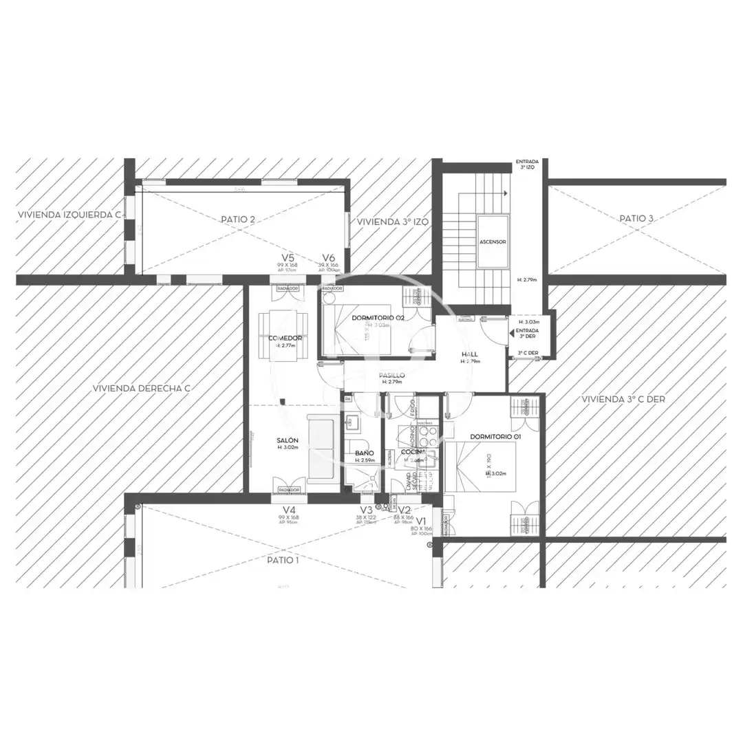 Flat for sale in Madrid  with Air Conditioner, Heating and Furnished