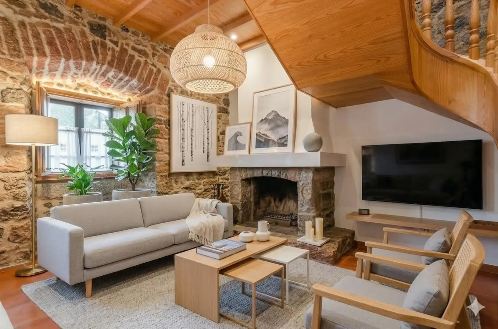 Sala de estar de Casa o chalet en venta en Avilés con Calefacción, Jardín privado y Terraza